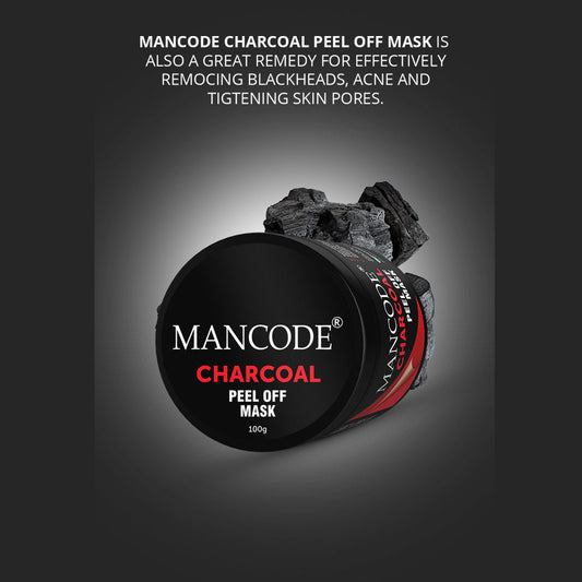 Mancode Charcoal Peel Off Mask for Men-100gm