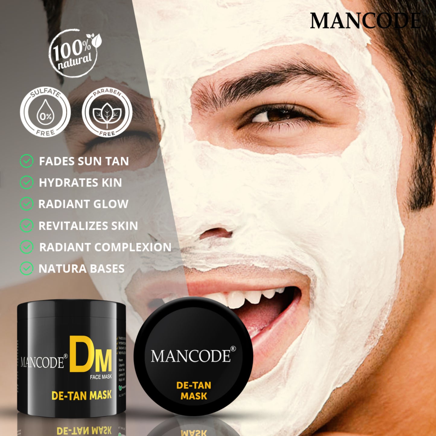 De-Tan Mask, 100gm