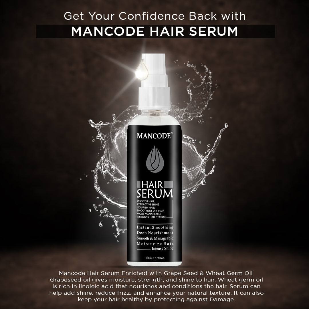 Hair Care Kit (Activated Charcoal Shampoo + Hair Serum + Hair Wax Strong Hold)