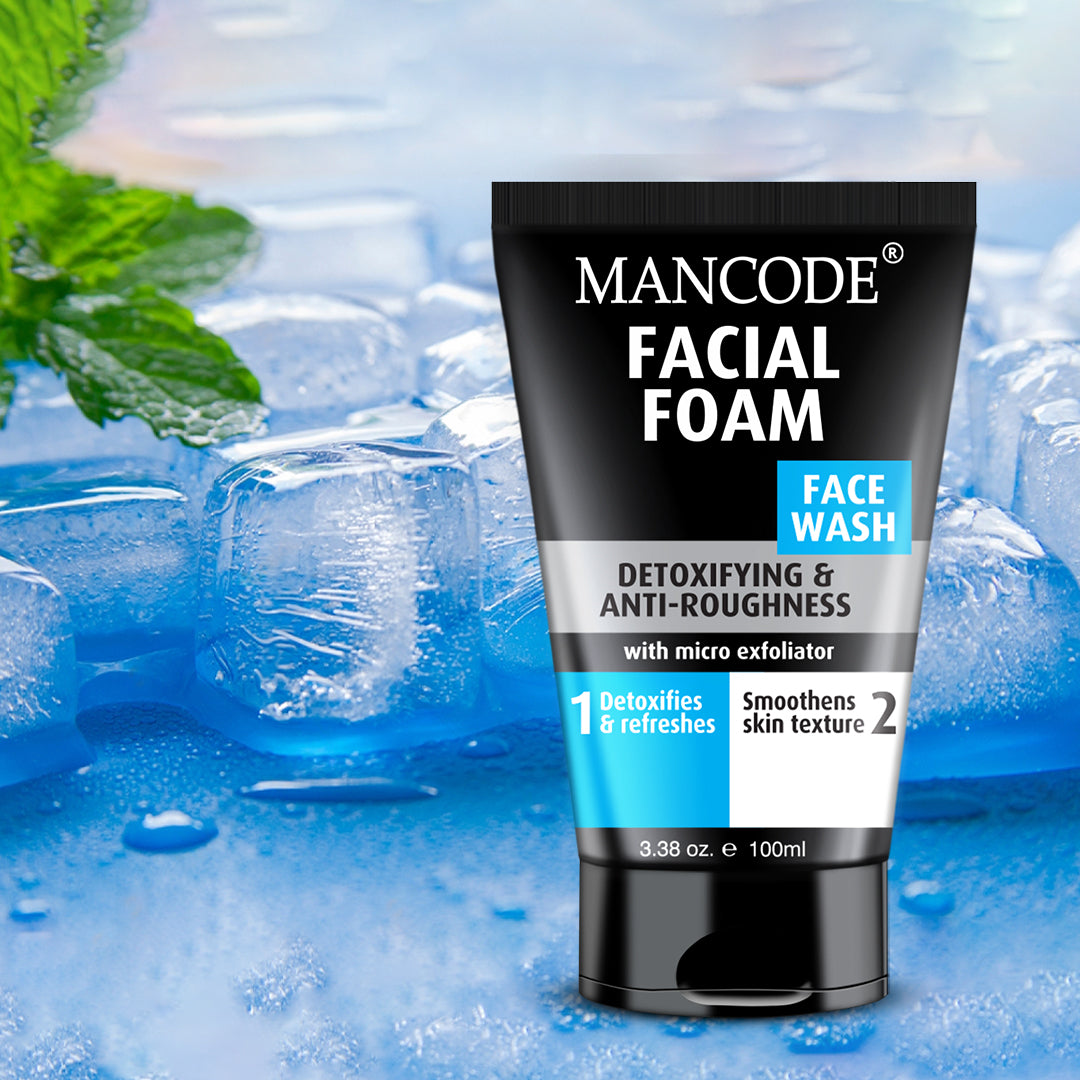 Facial Foam Face Wash + Charcoal Scrub