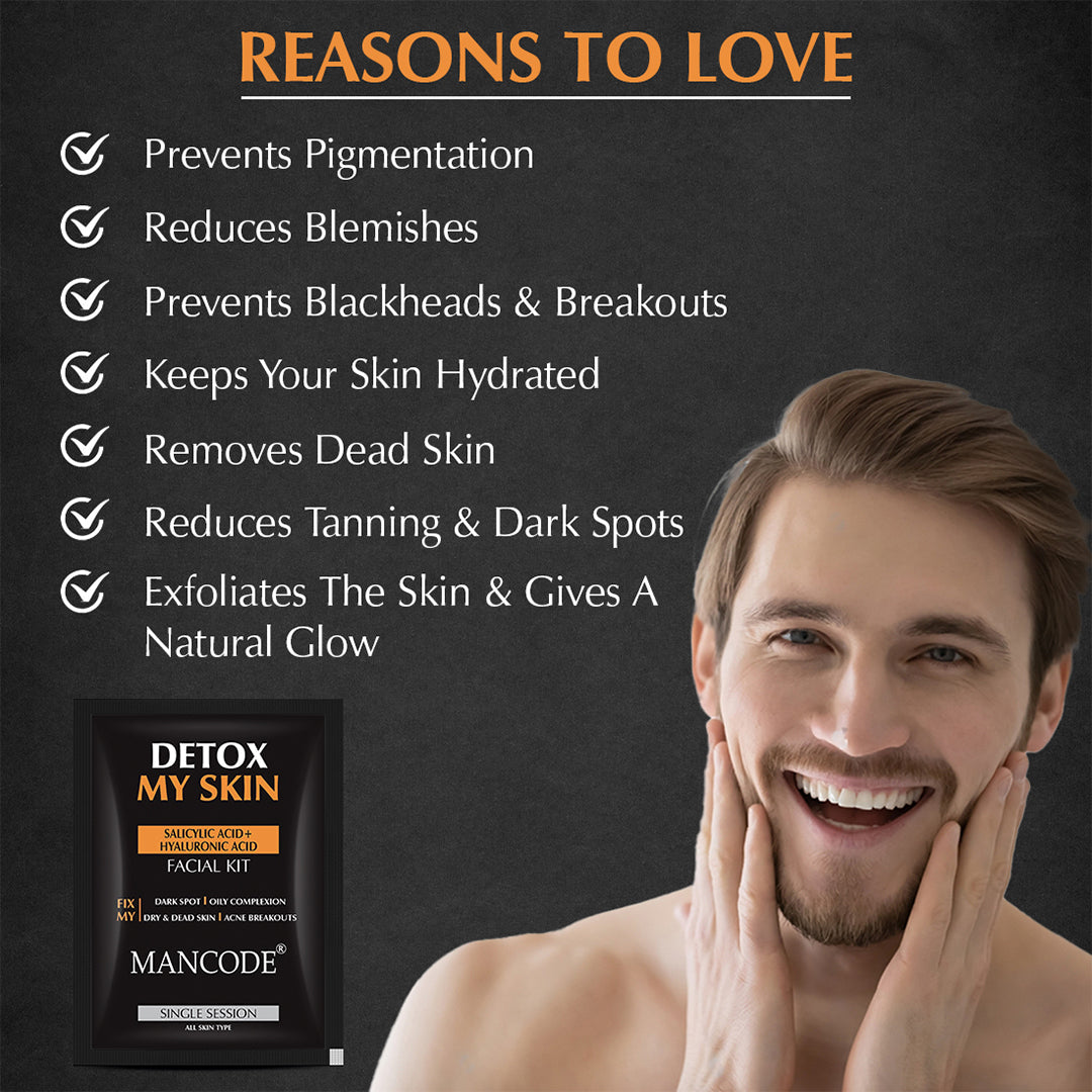 Facial Kit for Detox Skin for Fix Dark Sports(Pack Of 2)