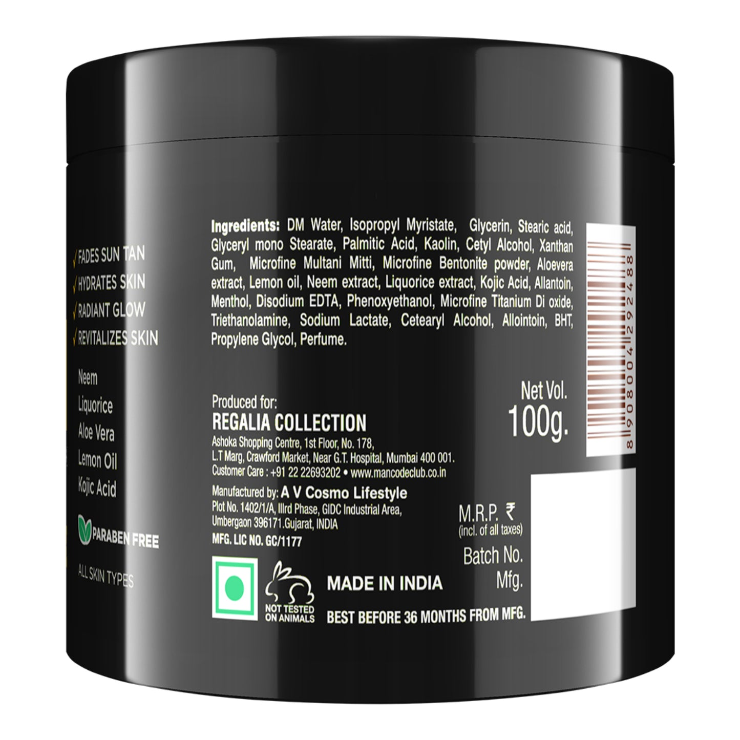 De-Tan Mask 100gm