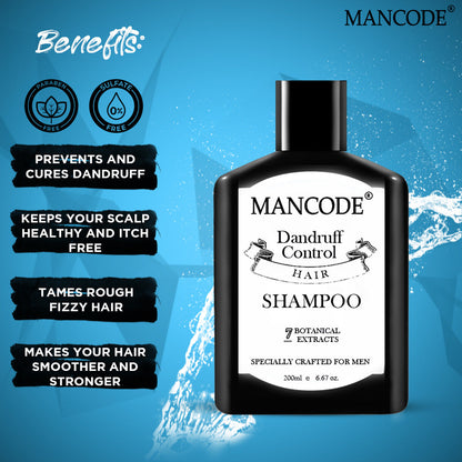 Mancode Anti-Dandruff Shampoo for Men (200 ml)