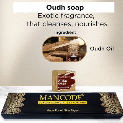 Luxury Soap Gift Set For Men_Oudh (Pack of 5)