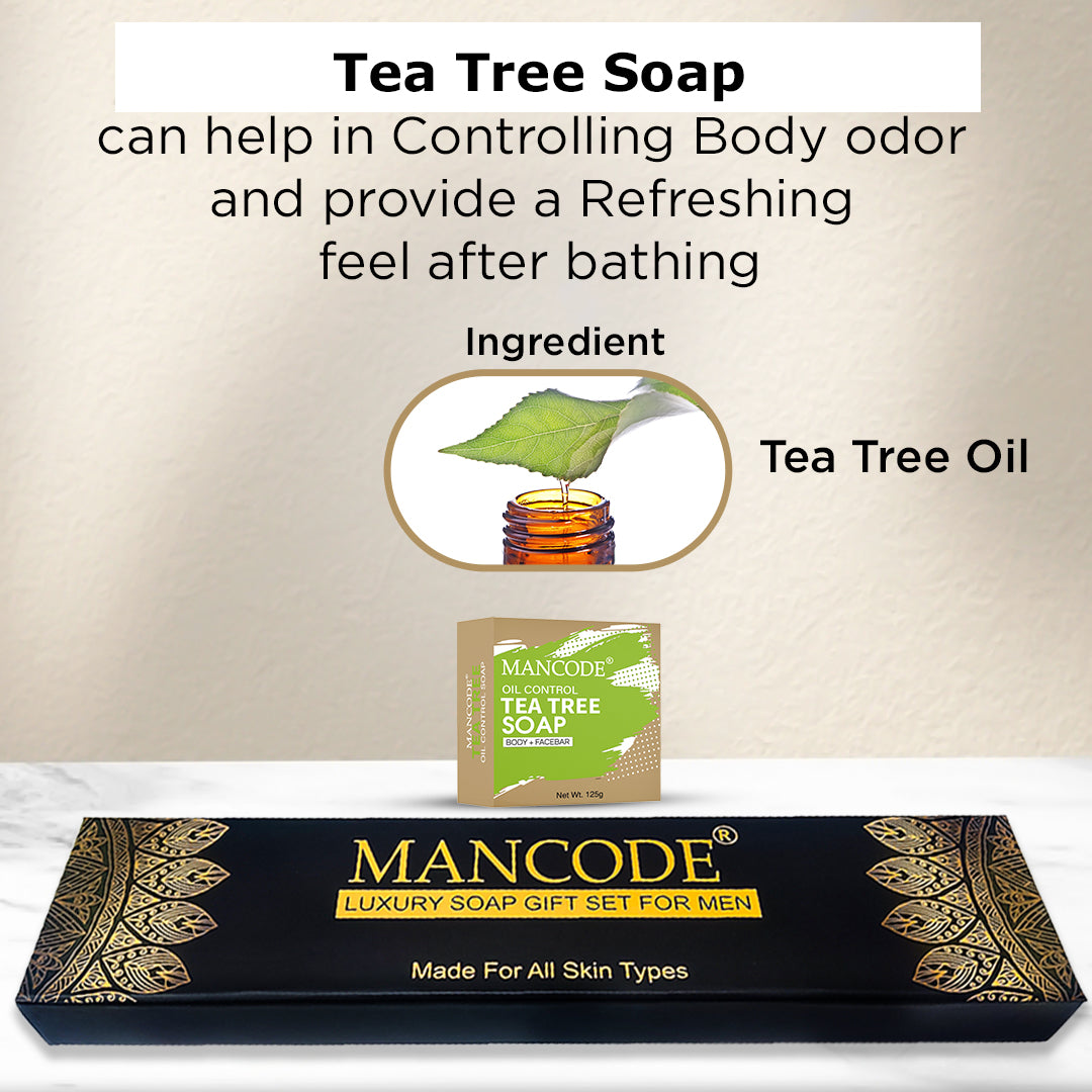 Luxury Soap Gift Set For Men_Tea Tree (Pack of 5)