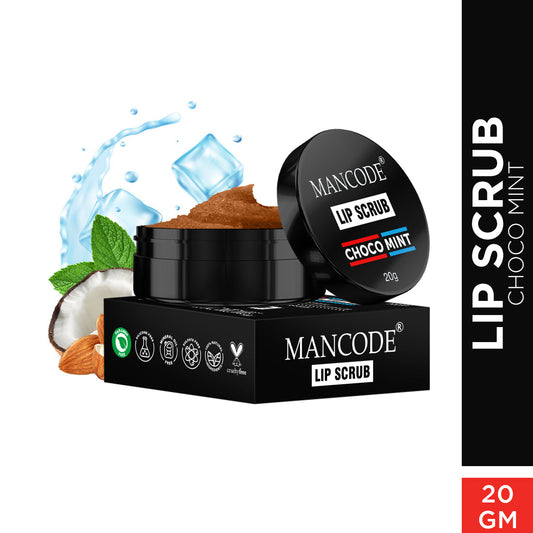 Mancode Choco Mint Lip Scrub, 20gm