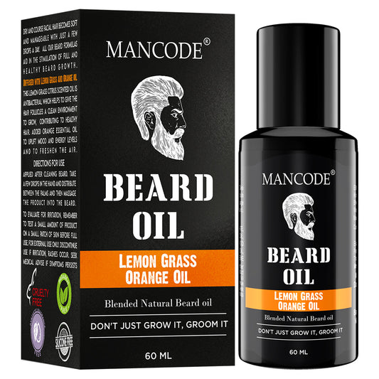 Mancode Lemon Grass Orange Beard Oil | 60ML