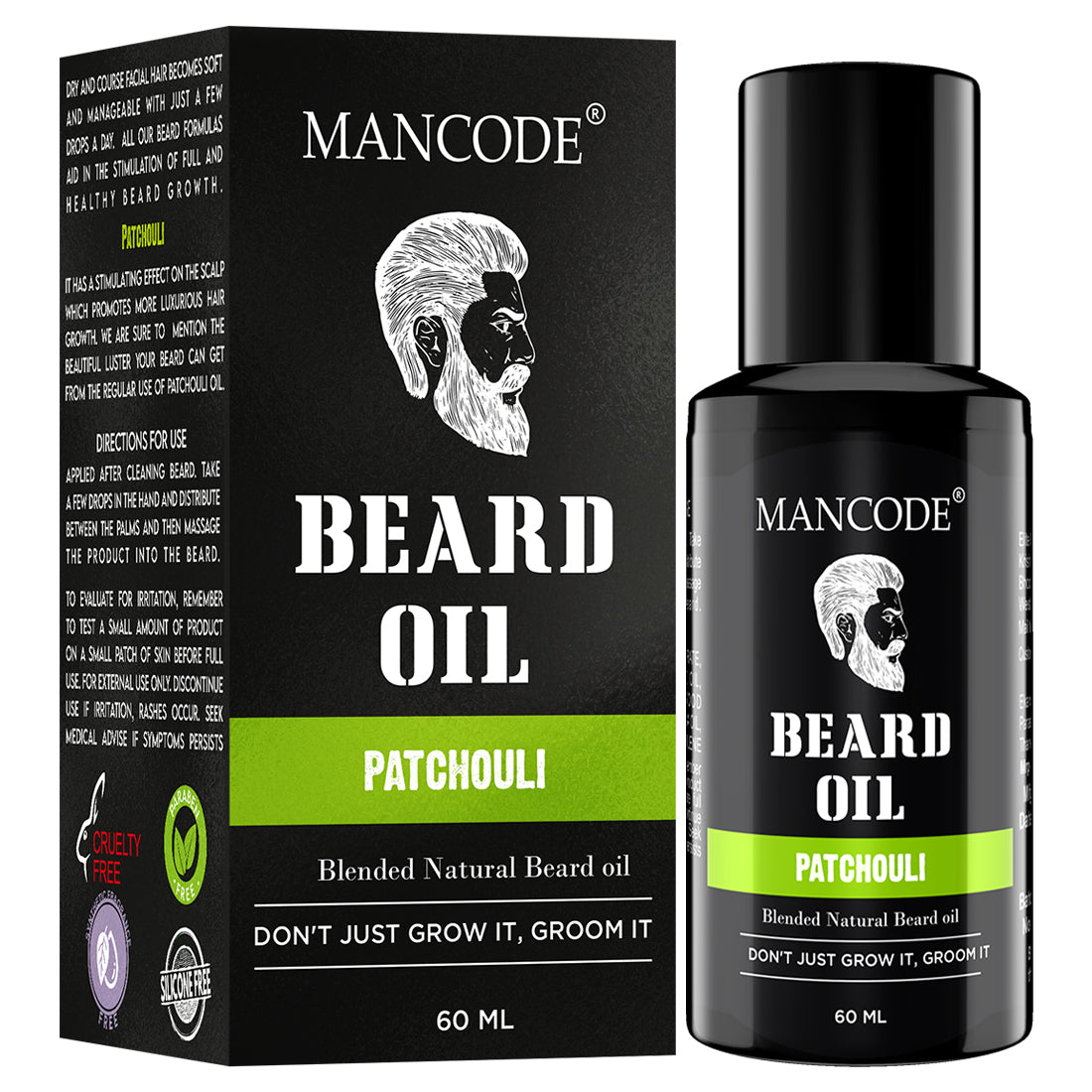 Mancode Patchouli Beard Oil | 60ML