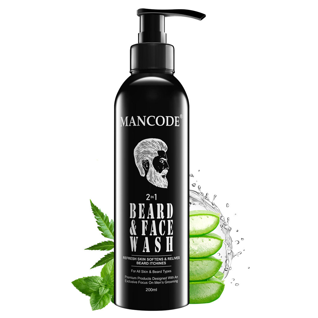 Mancode Beard & Face Wash for Men 2 In 1