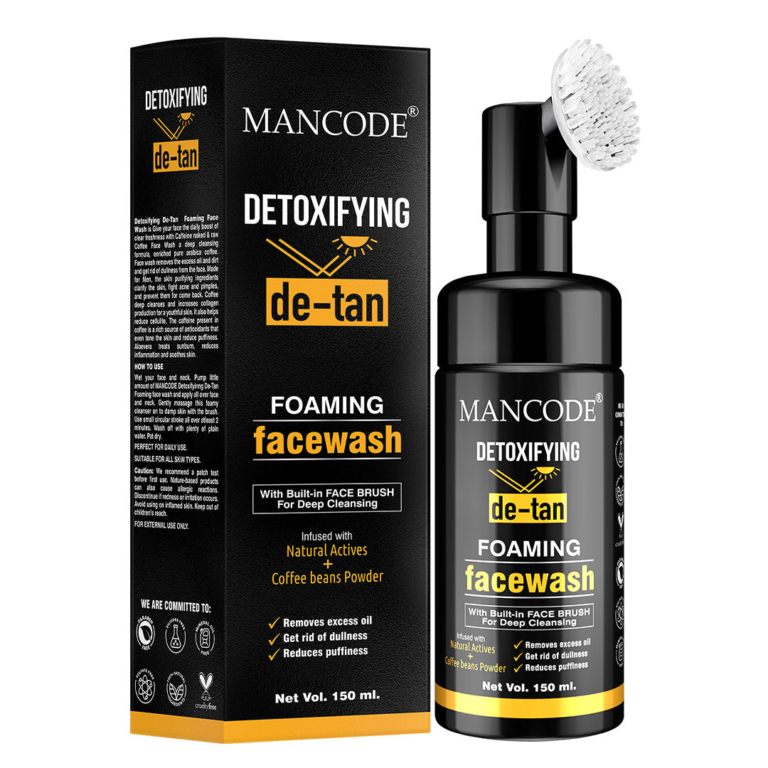 Detoxifying De- Tan Foam Facewash for Men