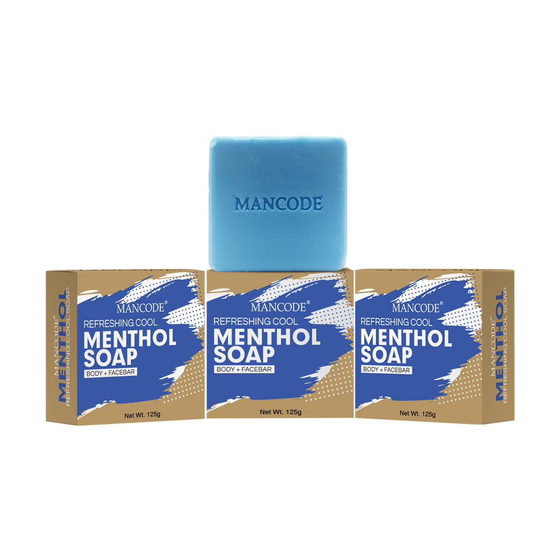 Refreshing Cool Menthol Soap, 125gm| Pack of 3