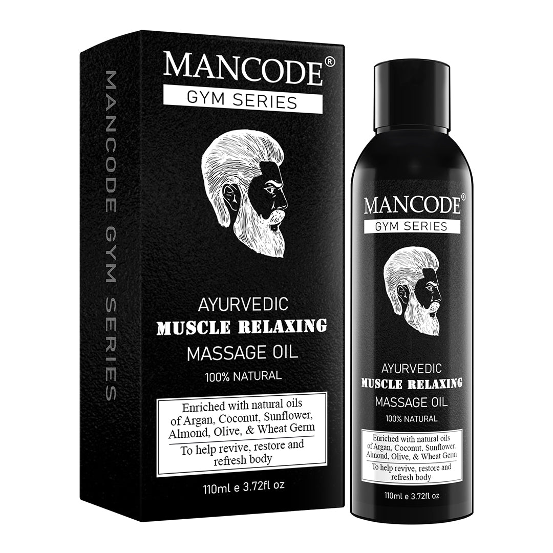 Mancode Ayurvedic Muscle Relaxing Massage Oil for men 110ml