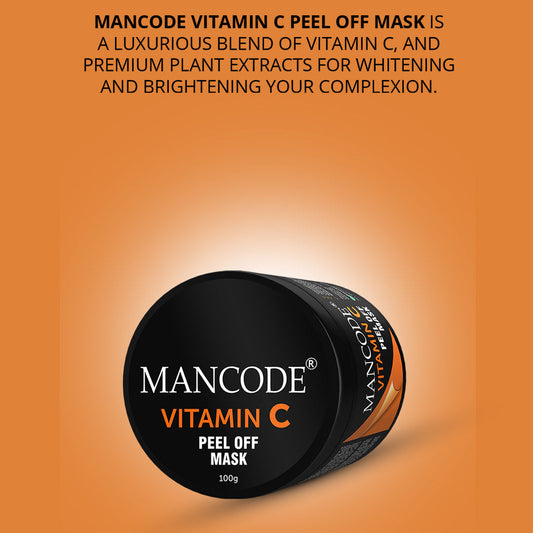 Mancode Vitamin C Peel off Mask for Men -100gm