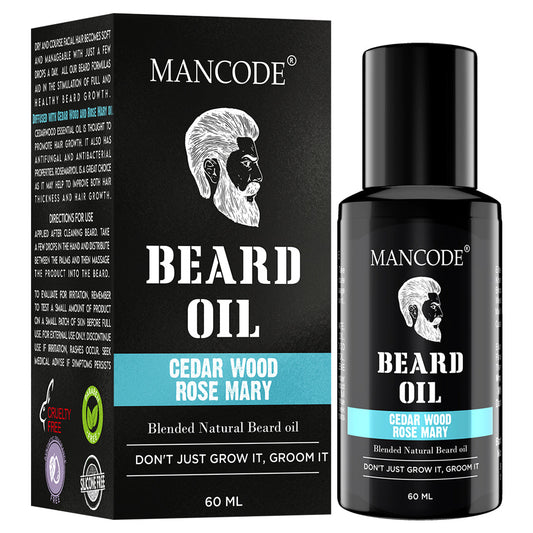 Mancode Rosemary & Cedar Wood Beard Oil | 60ML