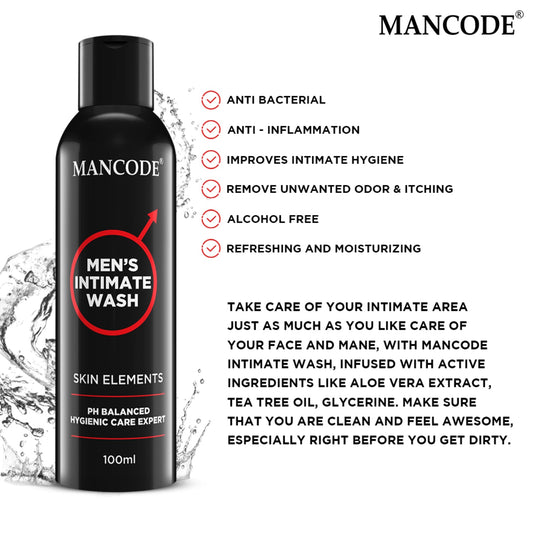 Mancode Intimate Hygiene Wash for Men, 100ml