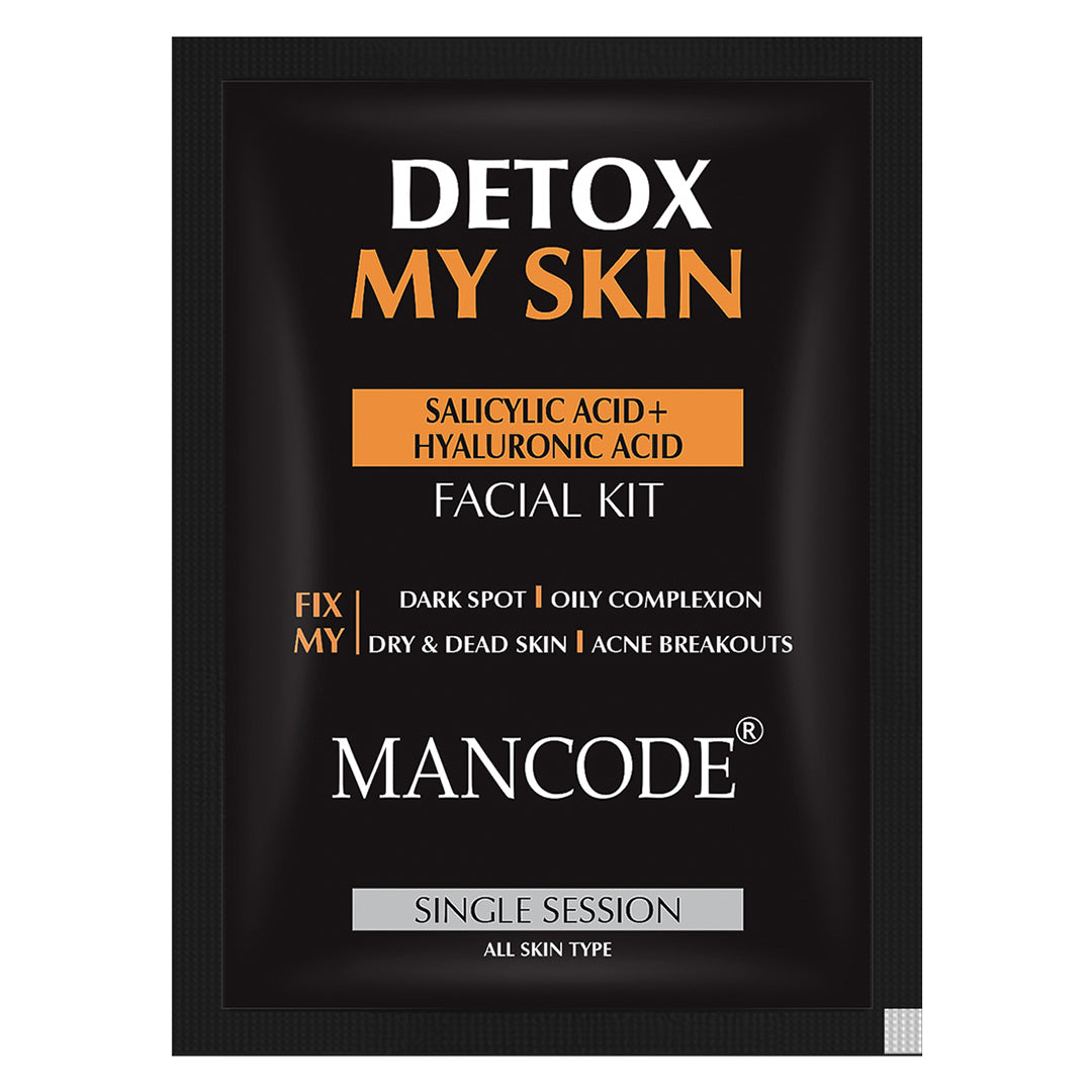 Facial Kit for Detox Skin for Fix Dark Sports, Oily Complexion, Dry & Dead Skin Facial kit for men, 58gm