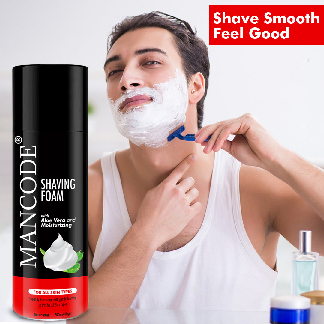 Shaving Foam for Men - 500ml Shave Foam with Aloe vera & Moisturizing