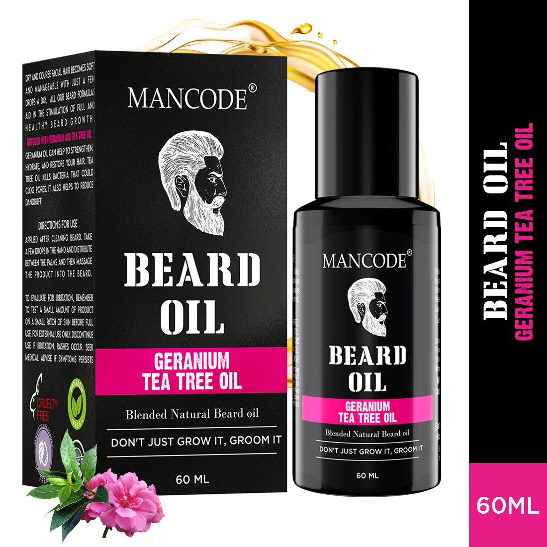 Geranium Tea Tree Beard Oil