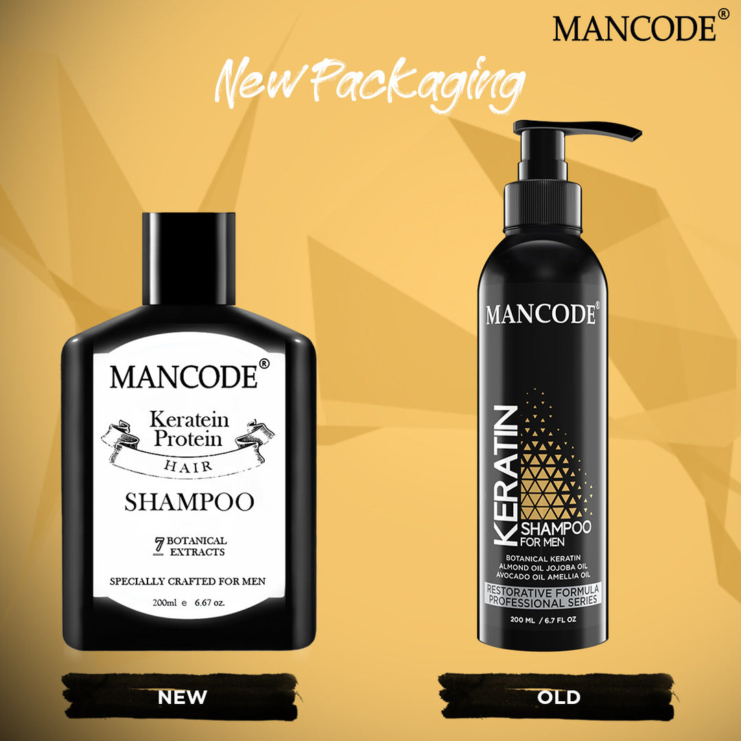 Mancode Keratin Hair Shampoo for men, 200ml