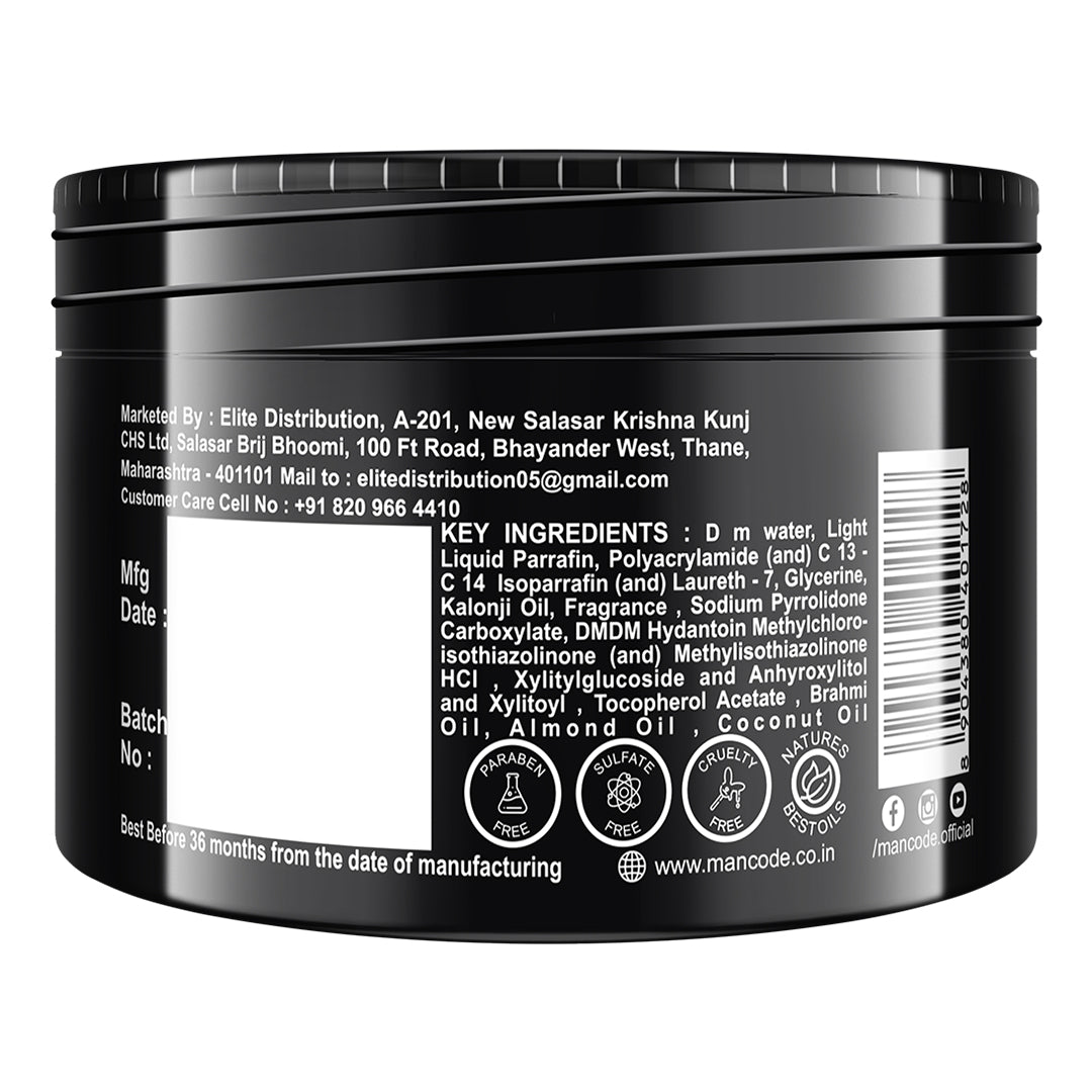 Hair Fall Control Cream for Men - Brahmi & Almond Oil