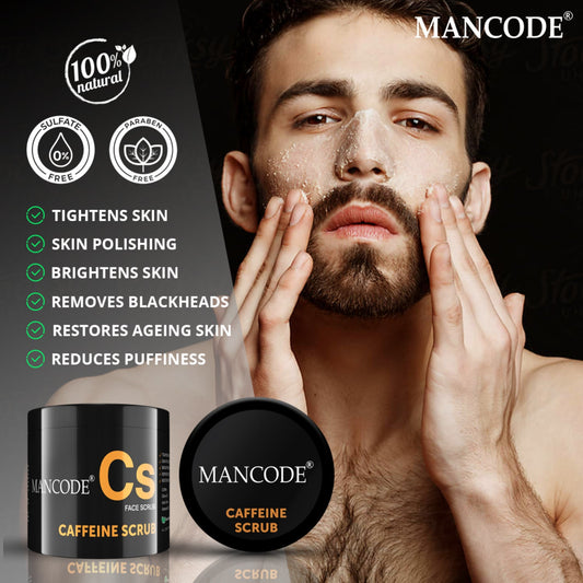 Mancode Caffeine Scrub, 100gm