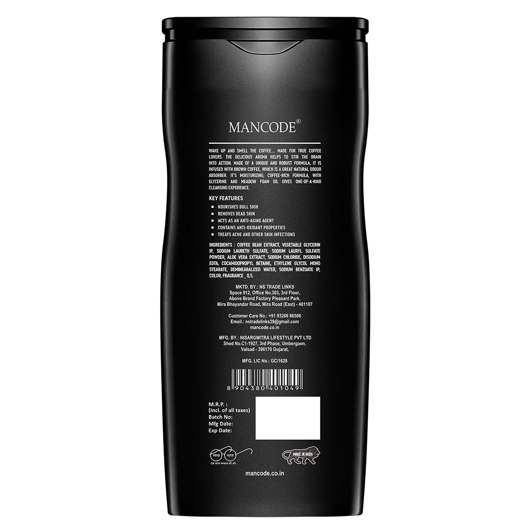 Mancode Coffee Body Wash | Shower Gel for Men