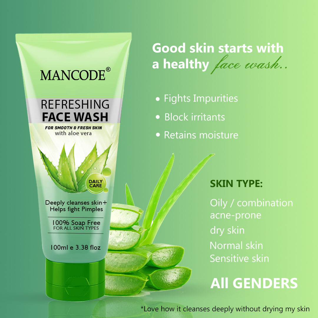 Refreshing Face Wash with Aloe Vera