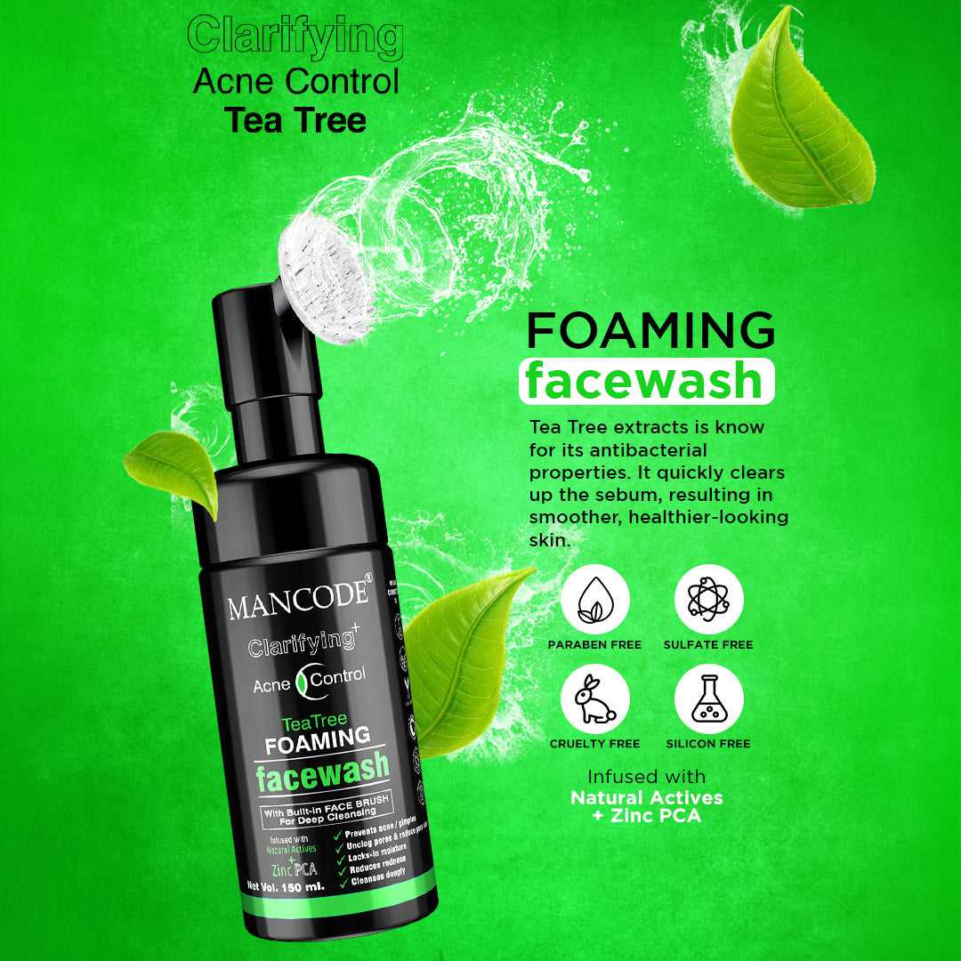 Acne Control Tea Tree Foaming Facewash