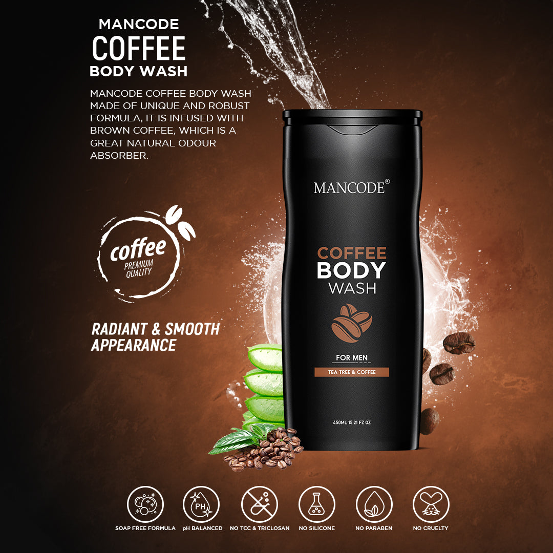 Mancode Coffee Body Wash | Shower Gel for Men