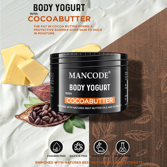 Mancode Cocoa Butter Body Yogurt (Pack Of 2)