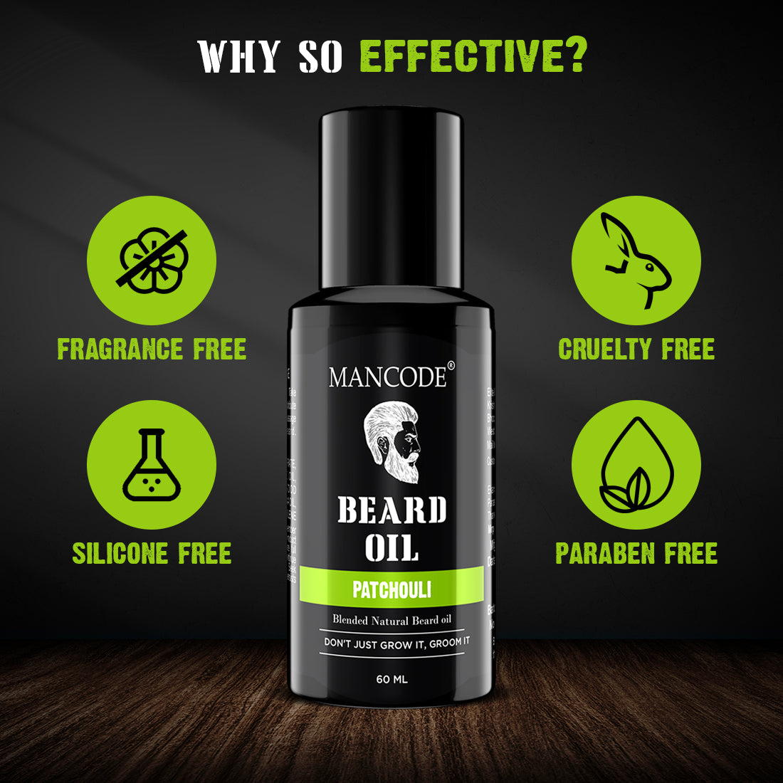 Mancode Patchouli Beard Oil | 60ML