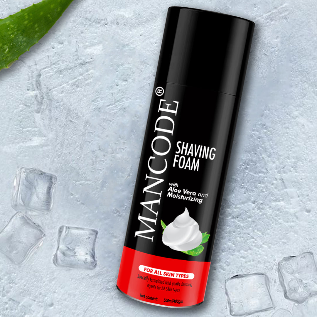 Shaving Foam for Men - 500ml Shave Foam with Aloe vera & Moisturizing