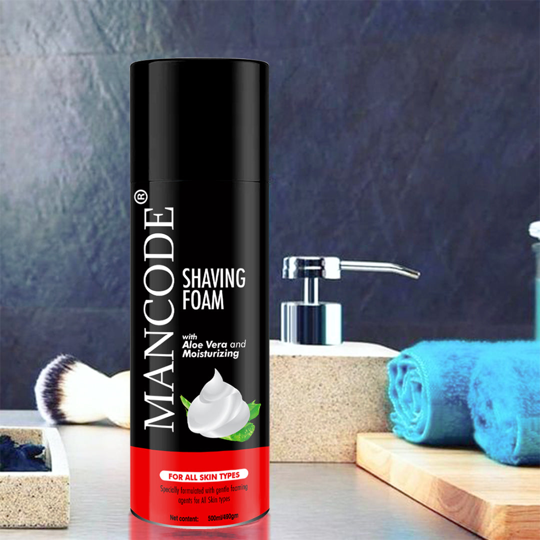 Shaving Foam for Men - 500ml Shave Foam with Aloe vera & Moisturizing