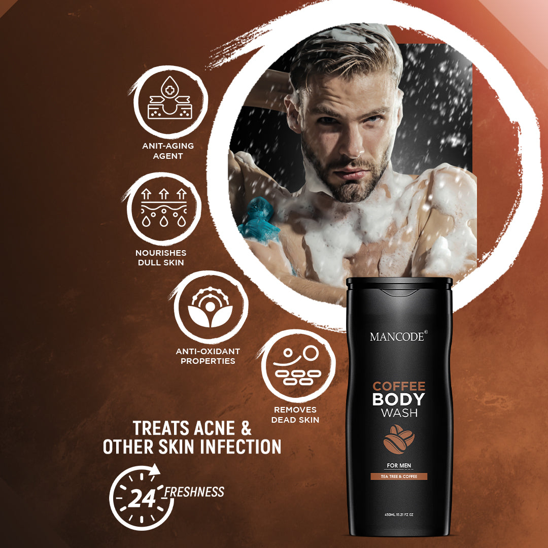 Mancode Coffee Body Wash | Shower Gel for Men