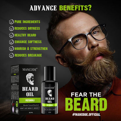 Mancode Patchouli Beard Oil | 60ML
