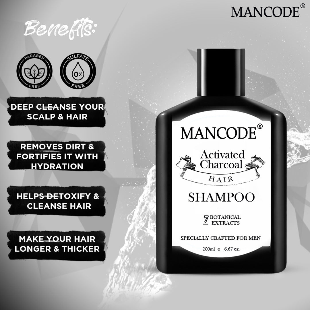 Charcoal Shampoo for Men (200 ml )