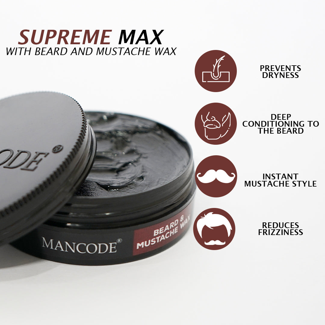 Beard & Mustache Wax - Strong Hold & Styling