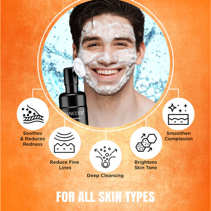 Brightening Foaming Face Wash for Men
