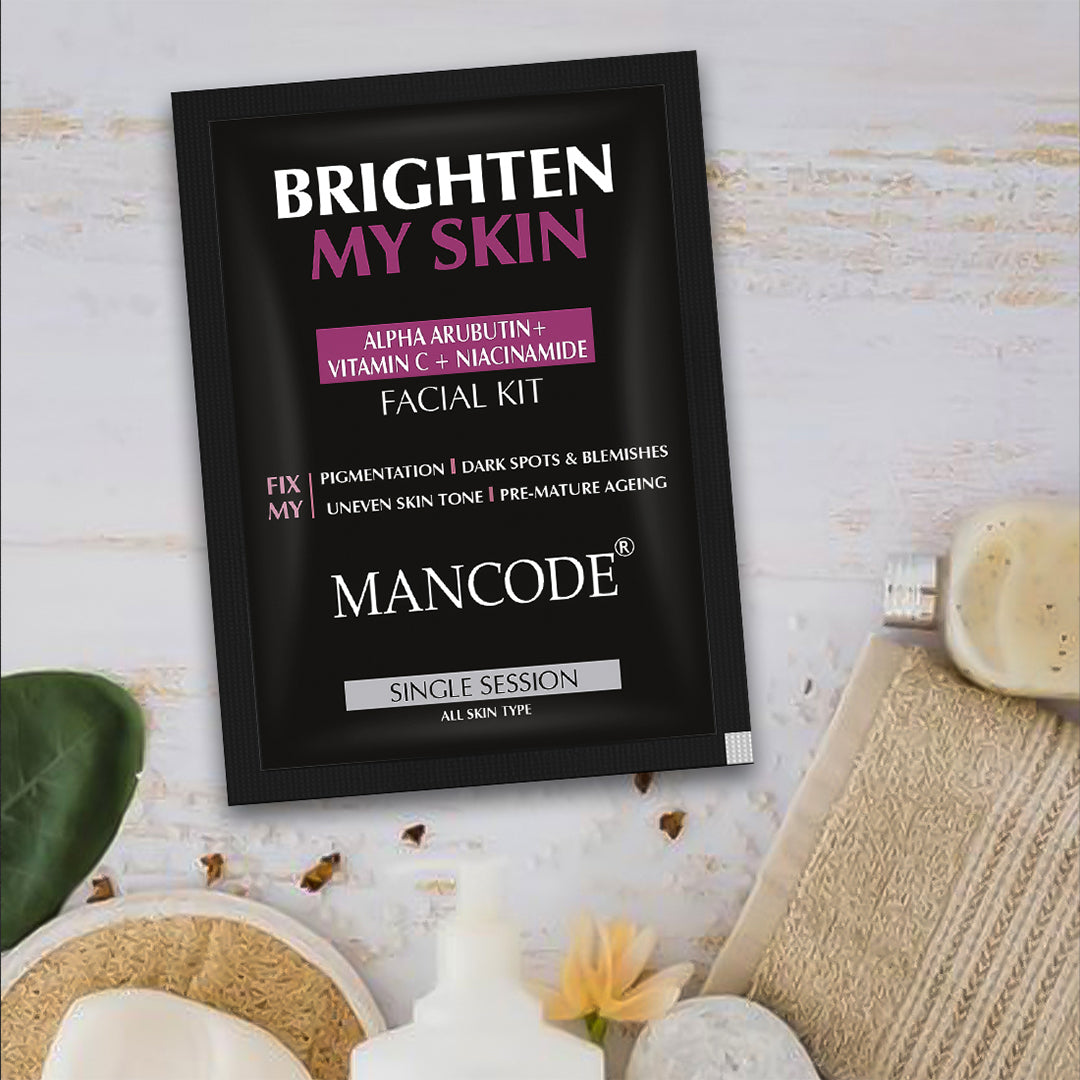 Mancode Facial Kit for Brighten Skin for Fix Pigmentation