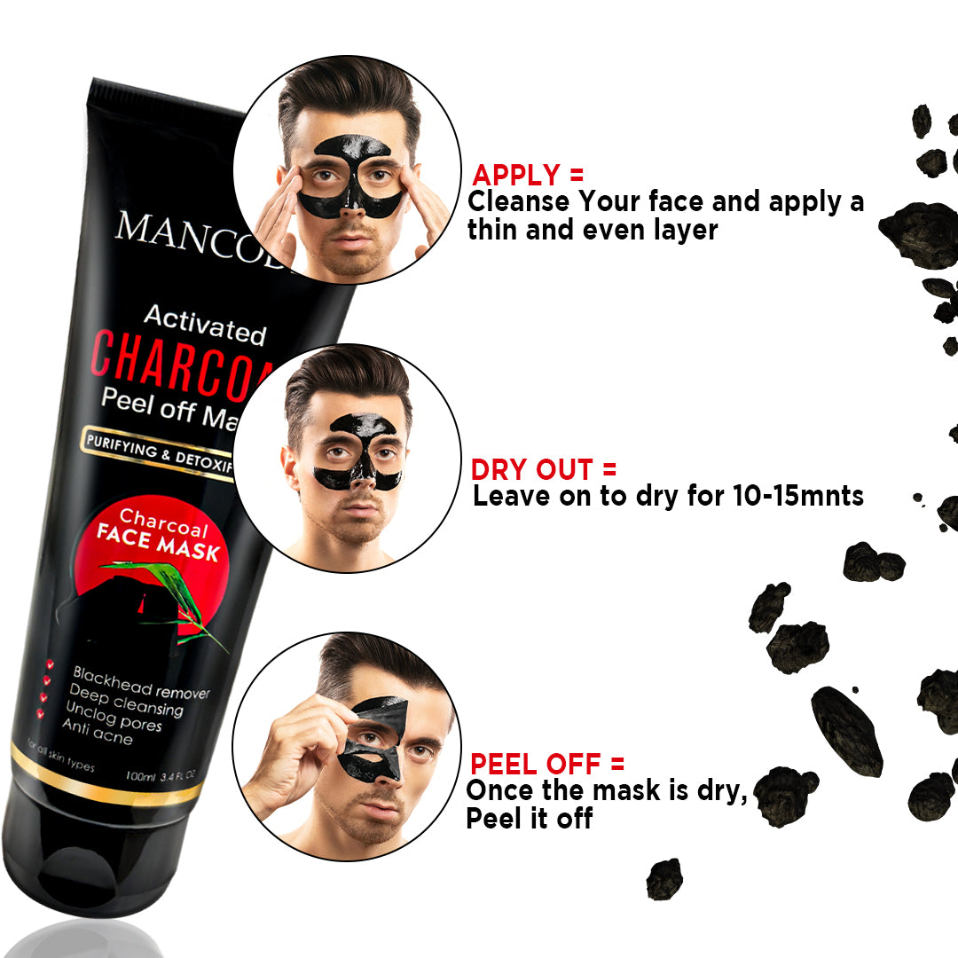 Charcoal Peel Off Mask for Men 100ml