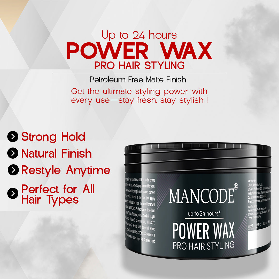Power Wax Pro Hair Styling Cream 100ml 5