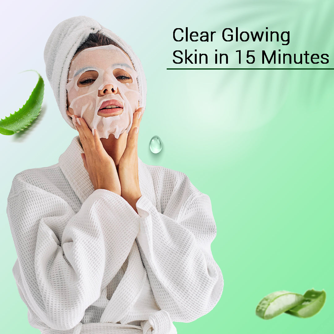 Aloevera Facial Sheet Mask - Pack Of 3
