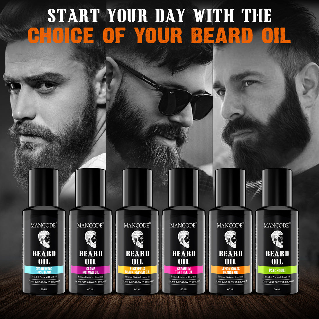 Mancode Lemon Grass Orange Beard Oil | 60ML