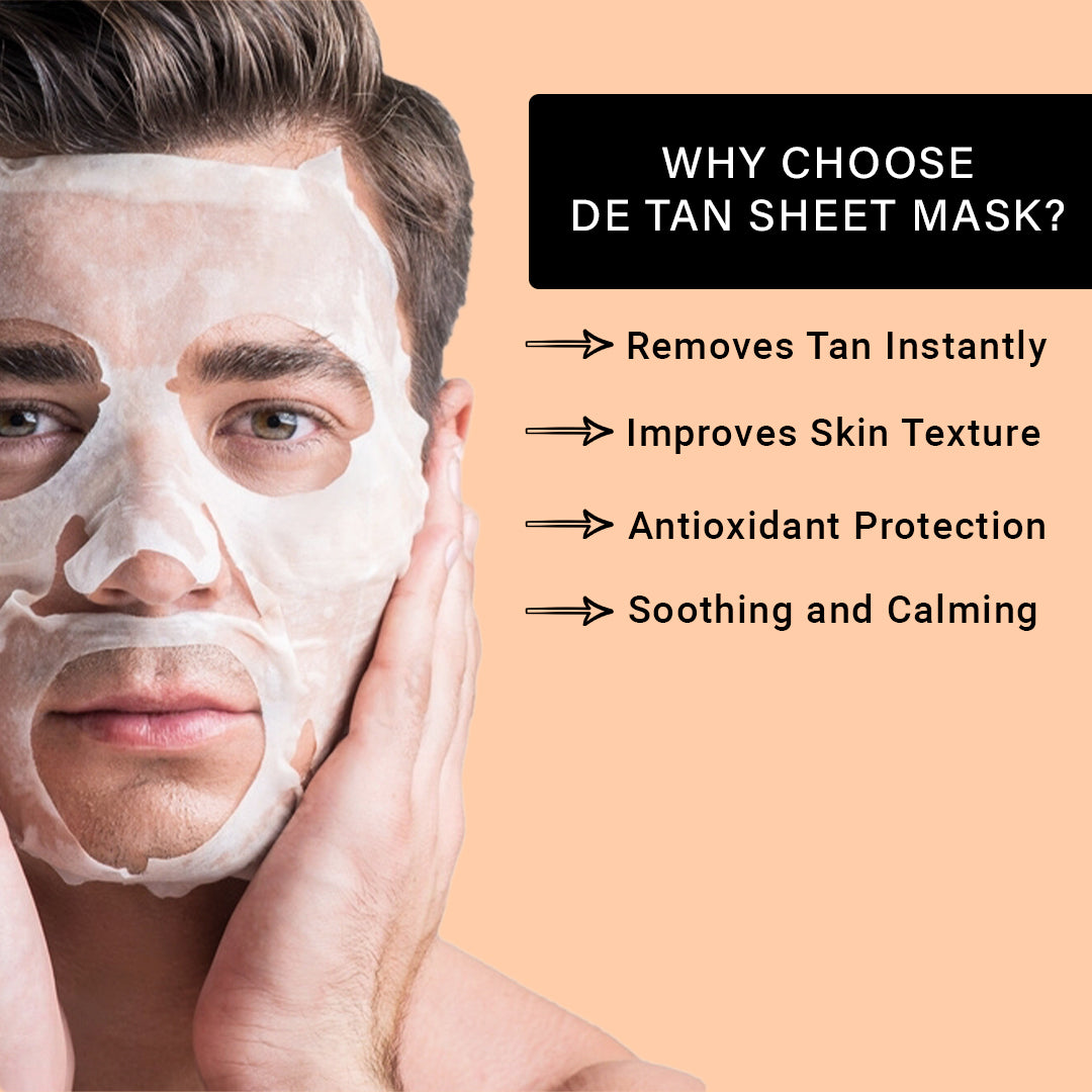 De Tan Facial Sheet Mask - Pack Of 3 (4)