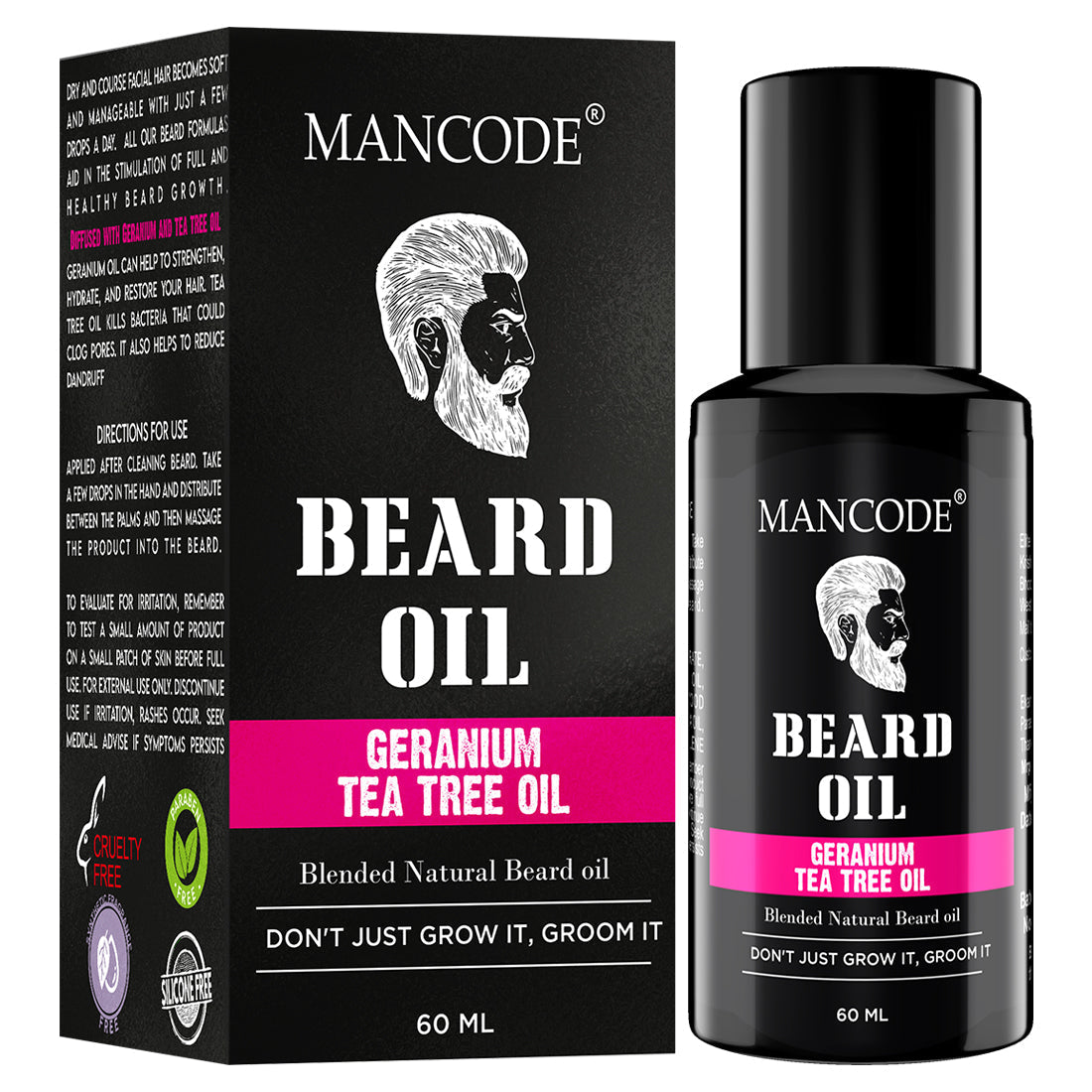 Mancode Germanium & Tea Tree Beard Oil | 60ML
