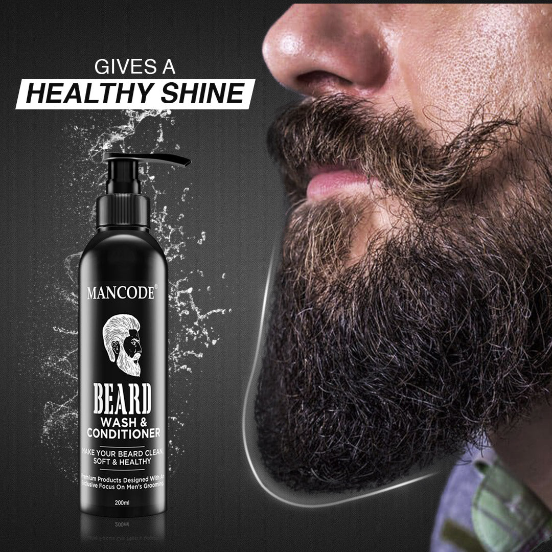 Mancode Beard Wash and conditioner, 200ml 5