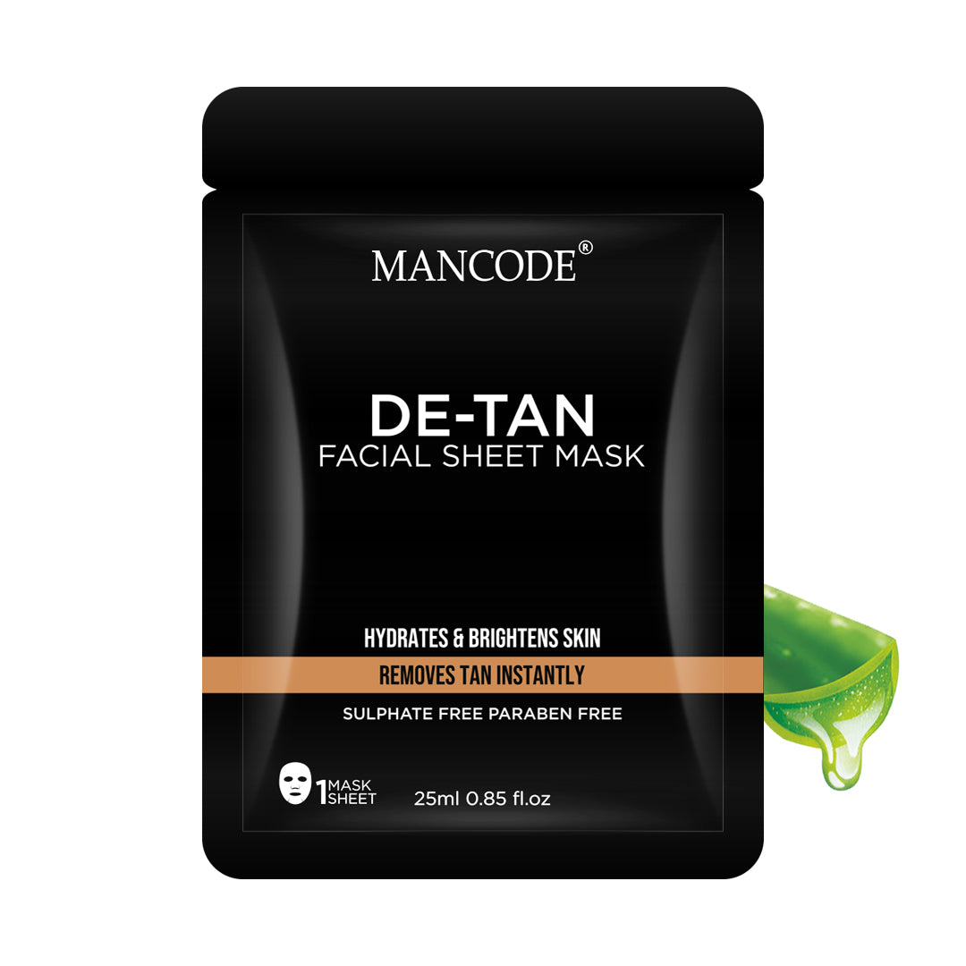 De-Tan Facial Sheet Mask - 25ml| Pack of 2