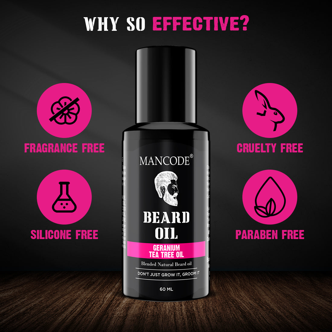 Mancode Germanium & Tea Tree Beard Oil | 60ML