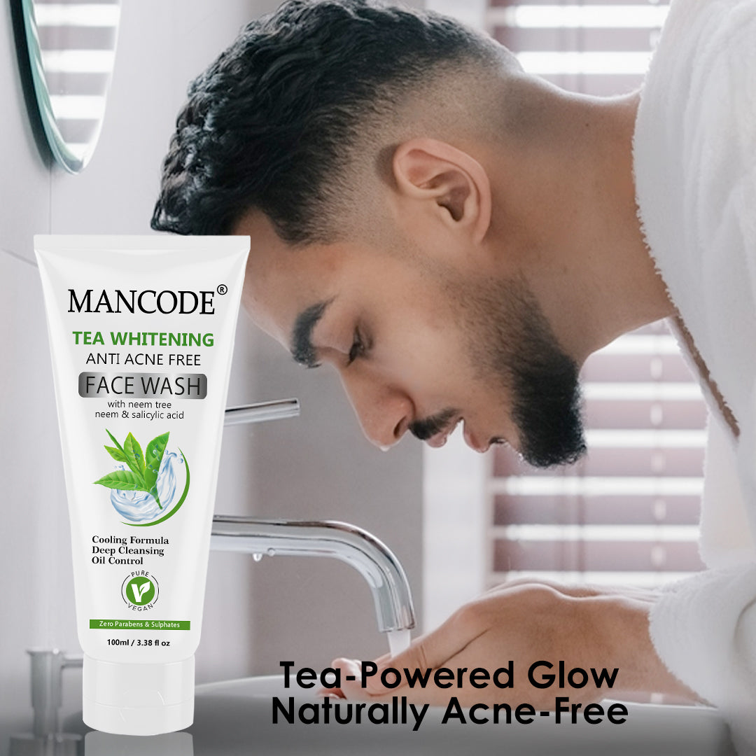 Tea Whitening Anti-Acne Free Face Wash 3