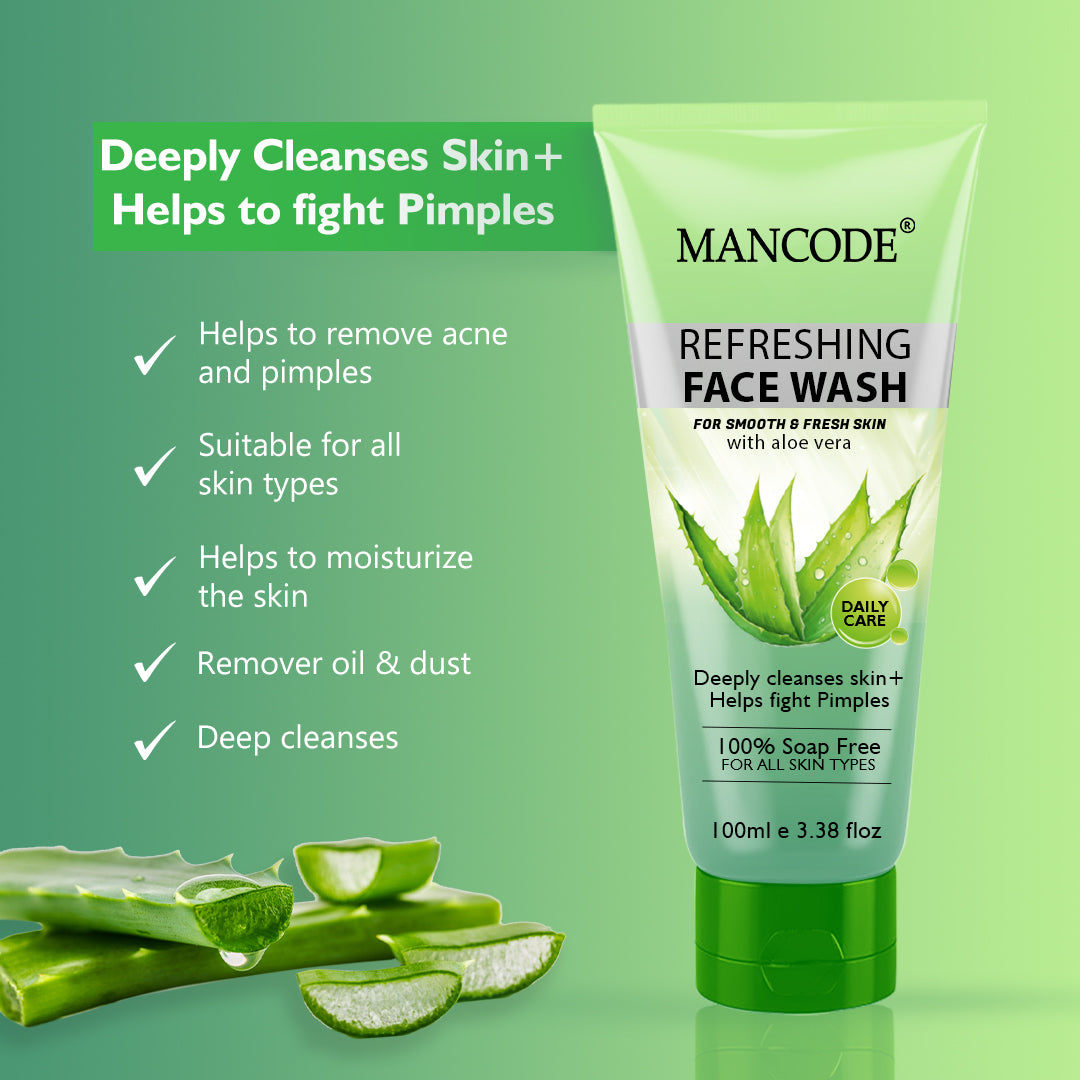 Refreshing Face Wash with Aloe Vera 1